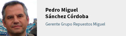 Fotografía de Pedro Miguel Sánchez Córdoba, Gerente Grupo Repuestos Miguel